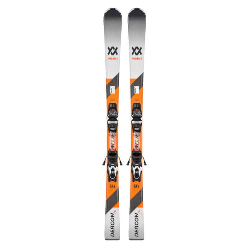 VÖLKL Deacon 7.6 Alpinski Grau/Orange inkl. Marker FDT 10 Grip Walk