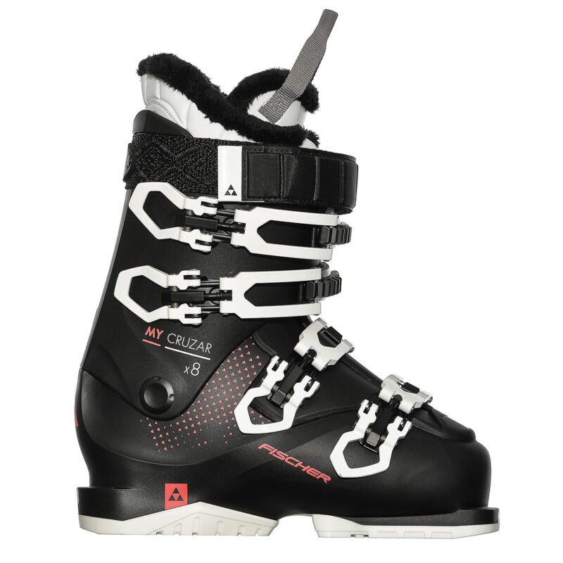 FISCHER My Cruzar X8 Skistiefel Schwarz/Rot inkl. verstellbare Schnallen